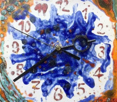 Keramik Wand-Uhr